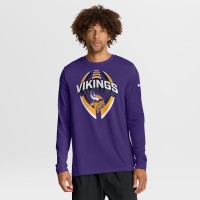 Minnesota Vikings Nike Purple Primetime Legend Icon Performance Long Sleeve T-Shirt