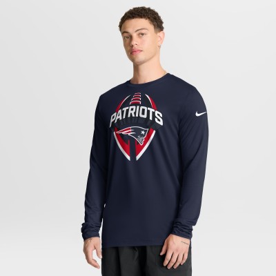 New England Patriots Nike Navy Primetime Legend Icon Performance Long Sleeve T-Shirt