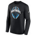 Футболка с длинным рукавом Carolina Panthers Nike Black Primetime Legend Icon Performance
