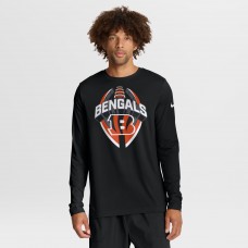 Cincinnati Bengals Nike Black Primetime Legend Icon Performance Long Sleeve T-Shirt