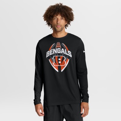 Cincinnati Bengals Nike Black Primetime Legend Icon Performance Long Sleeve T-Shirt