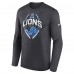 Футболка с длинным рукавом Detroit Lions Nike Anthracite Primetime Legend Icon Performance