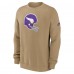 Minnesota Vikings Nike Tan Swing Pass Rewind Club Pullover Sweatshirt