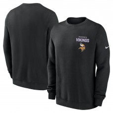 Minnesota Vikings Nike Black Primetime Club Fleece Pullover Sweatshirt