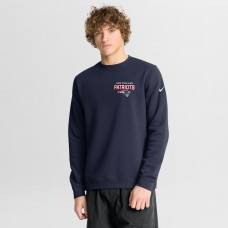New England Patriots Nike Navy Primetime Club Fleece Pullover Sweatshirt