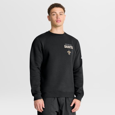 New Orleans Saints Nike Black Primetime Club Fleece Pullover Sweatshirt