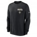 New Orleans Saints Nike Black Primetime Club Fleece Pullover Sweatshirt