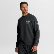 New York Jets Nike Black Primetime Club Fleece Pullover Sweatshirt New York Jets Nike Black Primetime Club Fleece Pullover Sweatshirt