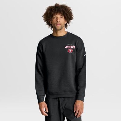 San Francisco 49ers Nike Black Primetime Club Fleece Pullover Sweatshirt