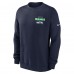 Seattle Seahawks Nike College Navy Primetime Club Fleece Pullover Sweatshirt