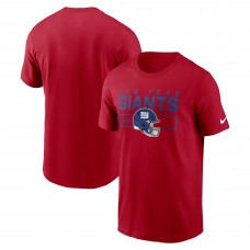 New York Giants Nike Red Primetime Helmet Essential T-Shirt