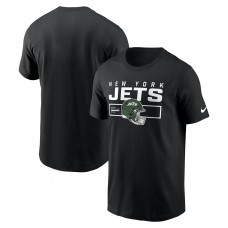 New York Jets Nike Black Primetime Helmet Essential T-Shirt New York Jets Nike Black Primetime Helmet Essential T-Shirt
