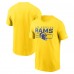 Los Angeles Rams Nike Primetime Helmet Essential T-Shirt - Gold