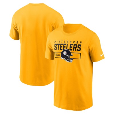 Футболка Pittsburgh Steelers Nike Gold Primetime Helmet Essential