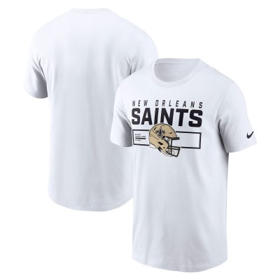 Футболка New Orleans Saints Nike White Primetime Helmet Essential