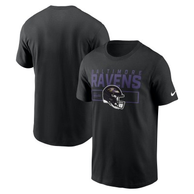 Футболка Baltimore Ravens Nike Black Primetime Helmet Essential
