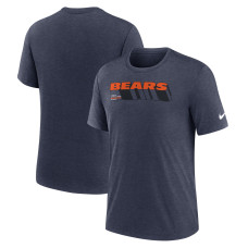 Футболка Chicago Bears Nike Heather Navy Long Pass Tri-Blend Футболка Chicago Bears Nike Heather Navy Long Pass Tri-Blend