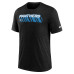 Футболка Carolina Panthers Nike Heather Black Long Pass Tri-Blend