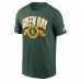 Футболка Green Bay Packers Nike Green Rewind Front and Back Hit Essential