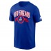 New England Patriots Nike Royal Rewind Front and Back Hit Essential T-Shirt
