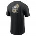 Футболка New Orleans Saints Nike Black Rewind Front and Back Hit Essential