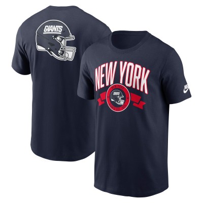 New York Giants Nike Navy Rewind Front and Back Hit Essential T-Shirt