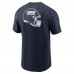 New York Giants Nike Navy Rewind Front and Back Hit Essential T-Shirt