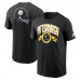 Футболка Pittsburgh Steelers Nike Black Rewind Front and Back Hit Essential
