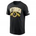 Футболка Pittsburgh Steelers Nike Black Rewind Front and Back Hit Essential