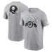 Футболка Pittsburgh Steelers Nike Heather Gray Rewind Front and Back Hit Essential