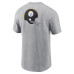 Футболка Pittsburgh Steelers Nike Heather Gray Rewind Front and Back Hit Essential
