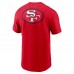 San Francisco 49ers Nike Scarlet Rewind Front and Back Hit Essential T-Shirt