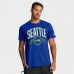 Seattle Seahawks Nike Royal Rewind Front and Back Hit Essential T-Shirt Seattle Seahawks Nike Royal Rewind Front and Back Hit Essential T-Shirt