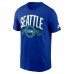 Seattle Seahawks Nike Royal Rewind Front and Back Hit Essential T-Shirt