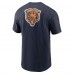 Футболка Chicago Bears Nike Navy Rewind Front and Back Hit Essential