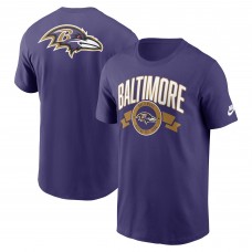 Футболка Baltimore Ravens Nike Purple Rewind Front and Back Hit Essential