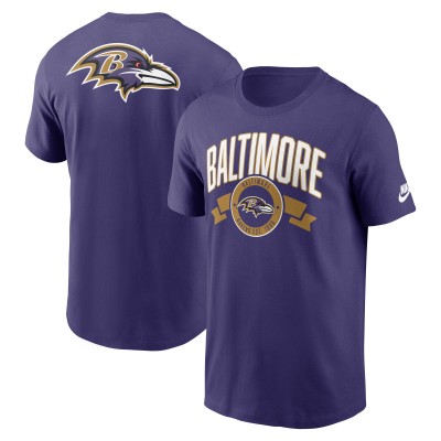 Футболка Baltimore Ravens Nike Purple Rewind Front and Back Hit Essential