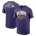 Футболка Baltimore Ravens Nike Purple Rewind Front and Back Hit Essential