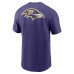Футболка Baltimore Ravens Nike Purple Rewind Front and Back Hit Essential