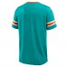 Miami Dolphins Fanatics Aqua Hometown Premium Hashmark V-Neck T-Shirt