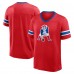 New England Patriots Fanatics Red Hometown Premium Hashmark V-Neck T-Shirt New England Patriots Fanatics Red Hometown Premium Hashmark V-Neck T-Shirt