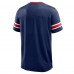 New York Giants Fanatics Navy Hometown Premium Hashmark V-Neck T-Shirt