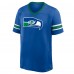 Seattle Seahawks Fanatics Royal Hometown Premium Hashmark V-Neck T-Shirt