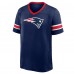 New England Patriots Fanatics Navy Hometown Premium Hashmark V-Neck T-Shirt