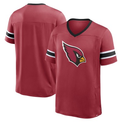 Arizona Cardinals Fanatics Cardinal Hometown Premium Hashmark V-Neck T-Shirt