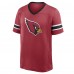 Arizona Cardinals Fanatics Cardinal Hometown Premium Hashmark V-Neck T-Shirt