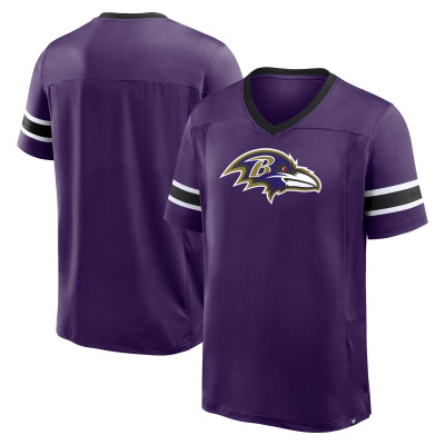 Футболка Baltimore Ravens Fanatics Purple Hometown Premium Hashmark V-Neck