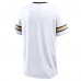 New Orleans Saints Fanatics White Redzone Hashmark V-Neck T-Shirt
