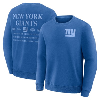 New York Giants Fanatics Royal Deep Route Pullover Sweatshirt