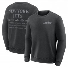 New York Jets Fanatics Black Deep Route Pullover Sweatshirt New York Jets Fanatics Black Deep Route Pullover Sweatshirt